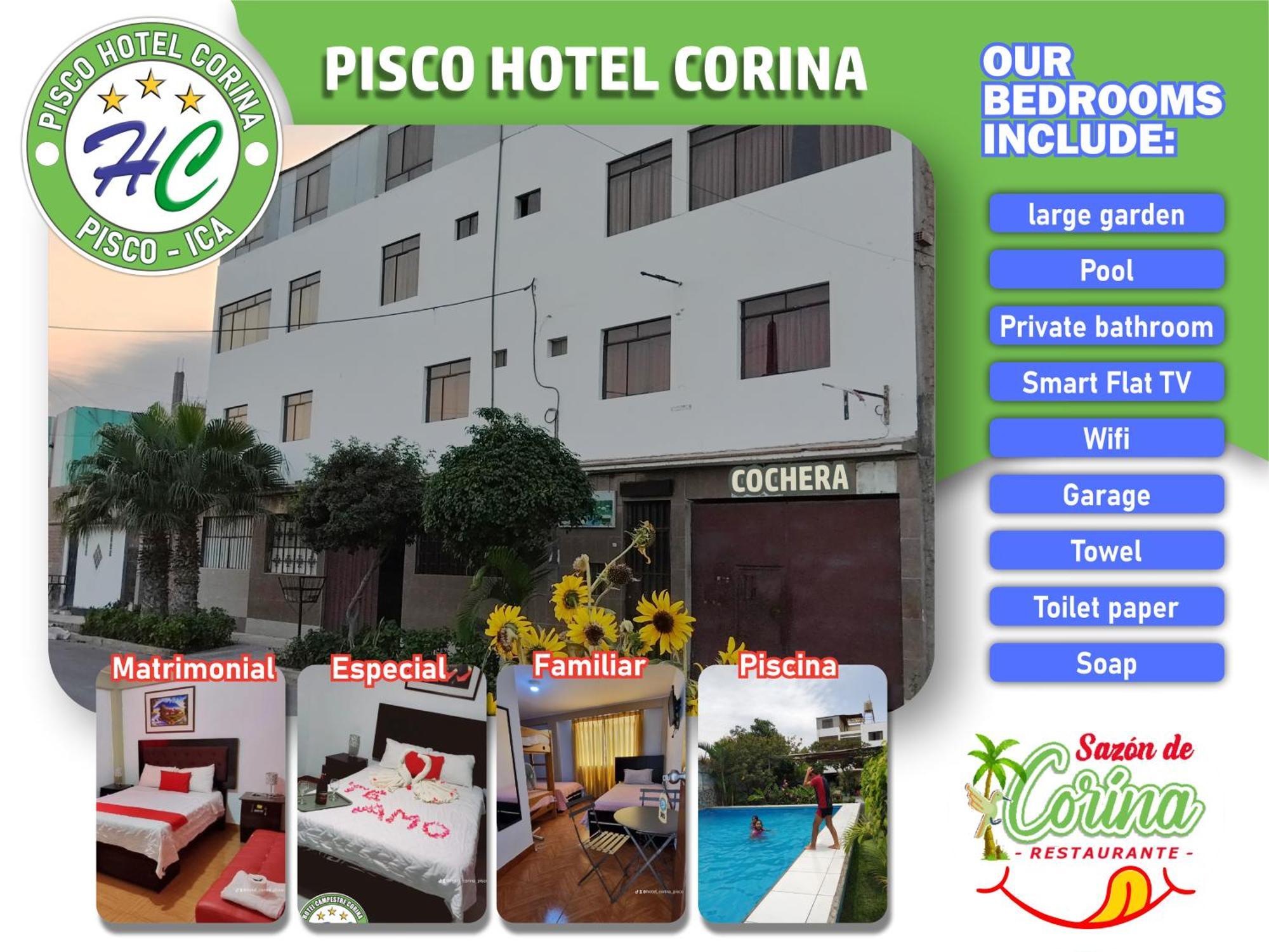 Pisco Hotel Corina المظهر الخارجي الصورة